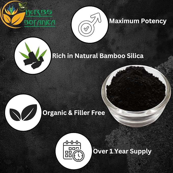 Activated Charcoal Powder 100% Food Grade Bamboo Charcoal Powder for Baking, Soap Making, Face Masks & DIY Skincare Fine for Multiple Uses 2 oz