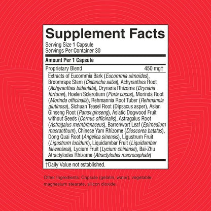 Nature's Sunshine KB-C, Chinese TCM Concentrate, 30 Capsules | Strengthens the Urinary System, Supports the Structural System, and May Help the Body Restore Energy