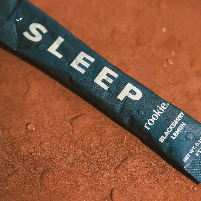 Rookie Wellness Sleep - Natural Sleep Aid with 180 mg of Magnesium Bisglycinate, 1 mg Melatonin, Valerian Root, & Passion Flower to Promote Tranquility & Sleep (30 Pack, BlackBerry Lemon)