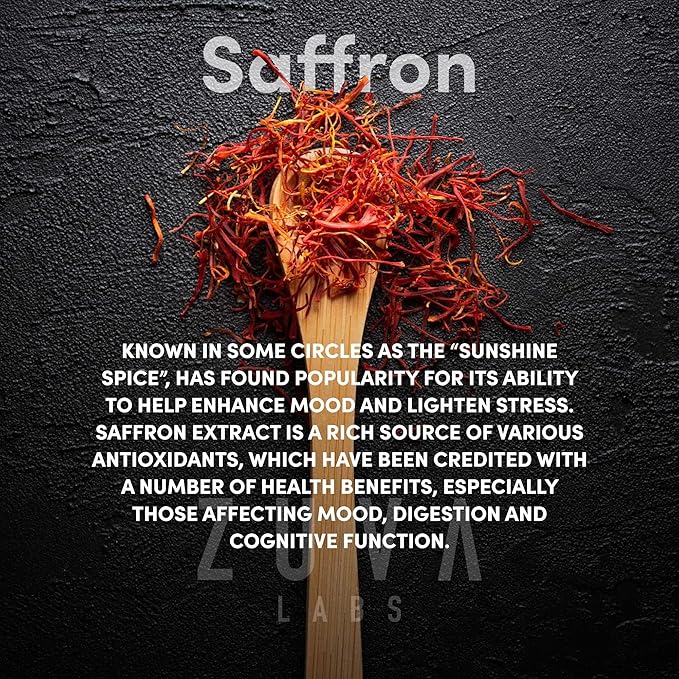 Ultra6 Saffron Supplements - 100% Pure Saffron Extract Capsules and Mood Enhancer for Women and Men - Natural Supplement for Eye Health (90 Servings)