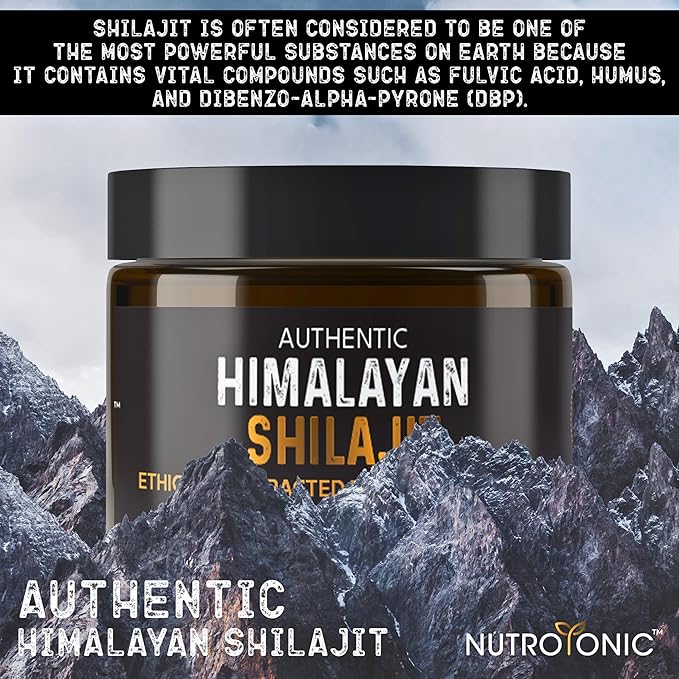 Authentic Himalayan SHILAJIT® by NutroTonic® | 60 Days Sun Dried Organic Most Potent Premium Resin | Lab Tested for Safety | Natural Source of Fulvic Acid +86% & Humic Acid +10%