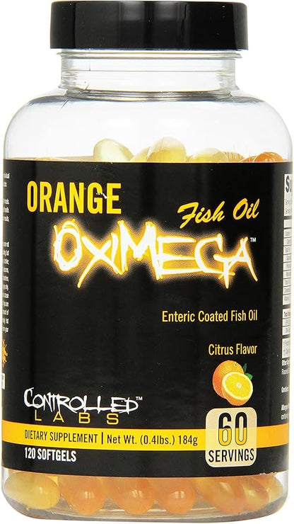 CONTROLLED LABS Overall Health Bundle, 30 Servings Orange Triad, 120 Count Orange Oximega Fish Oil, Muscle Building and Recovery Supplement for Men and Women