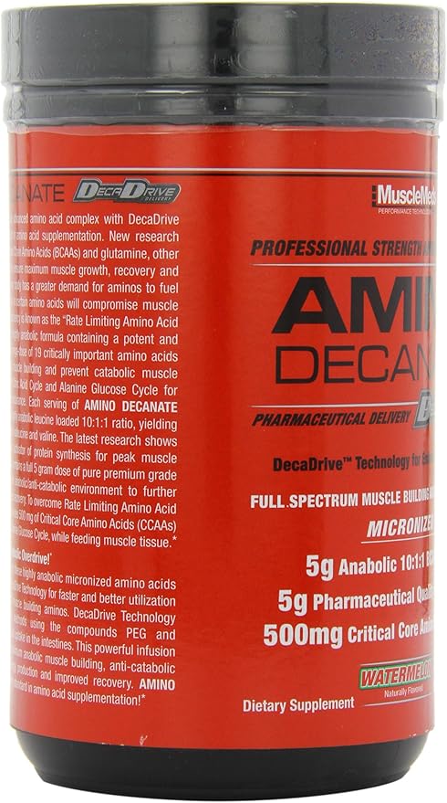 Muscle Meds Amino Decanate, Watermelon, 13.3 Oz