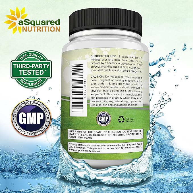 aSquared Nutrition Garcinia Cambogia 1600mg-180 Capsules-Natural Pure Extract Pills for Brain Health- Standardized Ultra HCA & Garcinia Cambogia Supplement Alternative to Gummies, Drops, Tea & Powder