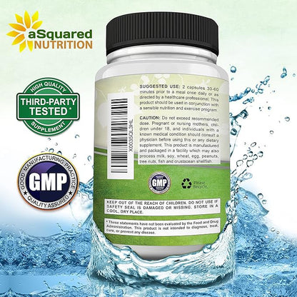 aSquared Nutrition Garcinia Cambogia 1600mg-180 Capsules-Natural Pure Extract Pills for Brain Health- Standardized Ultra HCA & Garcinia Cambogia Supplement Alternative to Gummies, Drops, Tea & Powder
