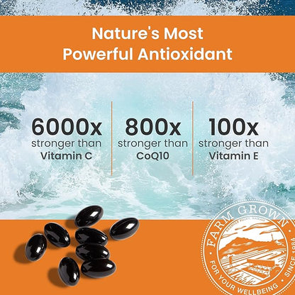 Nutrex Hawaii BioAstin Hawaiian Astaxanthin - 4mg, 270 Softgels - Farm-Direct Premium Antioxidant Supplement to Support Eye, Skin, Joint & Immune System Health -Non-GMO & Gluten-Free