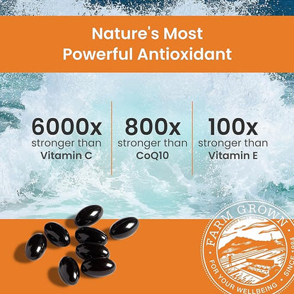 Nutrex BioAstin Astaxanthin 12mg 50 Softgels + Pure Hawaiian Spirulina 500 mg Tablets 200 Count | Bundle