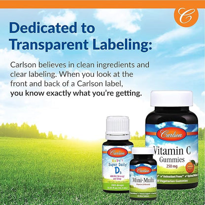 Carlson - Blood Nutrients, 28 mg Iron, Blood Development, Iron Absorption & Optimal Wellness, 40 Capsules