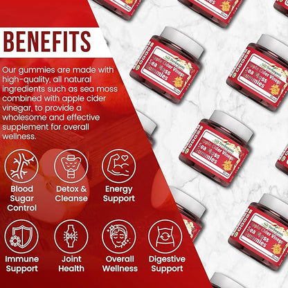 Apple Cider Gummies, 60 Gummies for Your Over All Health and Wellness