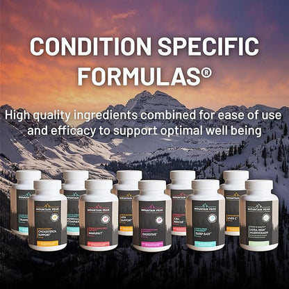 Mountain Peak Nutritionals Sleep & Mood Support Combo Pack – 5-HTP, Amino Acids, Melatonin, Magnesium & Serotonin Boosting Ingredients – Hypoallergenic Supplements for Relaxation & Well-Being