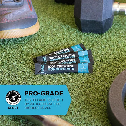 Fluid - Ultra-Fine Micronized 100% Creatine Monohydrate, Informed Sport Certified, Safe for Athletes, 5g Serving (30 Single Servings)