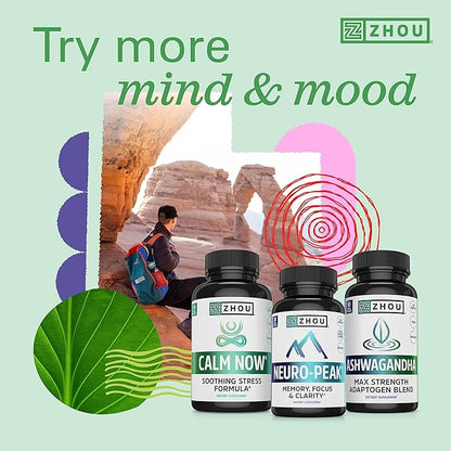 Zhou Drift Off Premium Sleep Aid with Valerian Root, Melatonin, GABA | Sleep Well, Wake Refreshed | 30 Servings, 60 Veggie Caps