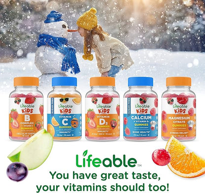 Lifeable Zinc 25mg Kids + Phosphatidylserine (PS) Kids, Gummies Bundle - Great Tasting, Vitamin Supplement, Gluten Free, GMO Free, Chewable Gummy