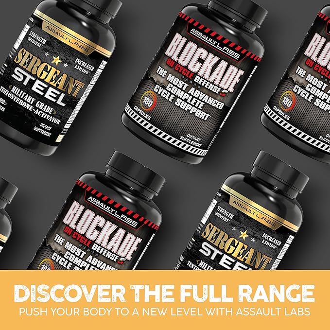 Sergeant Steel Blended with shilajit,Ashwagandha,mucuna,Magnesium,Nettle,zinc and Others for,Muscle Growth,Energy,Calm and Immune Support.300 Capsules 2 Months Supply.