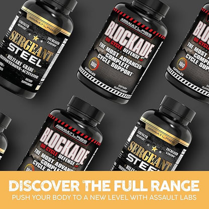 Sergeant Steel Blended with shilajit,Ashwagandha,mucuna,Magnesium,Nettle,zinc and Others for,Muscle Growth,Energy,Calm and Immune Support.300 Capsules 2 Months Supply.