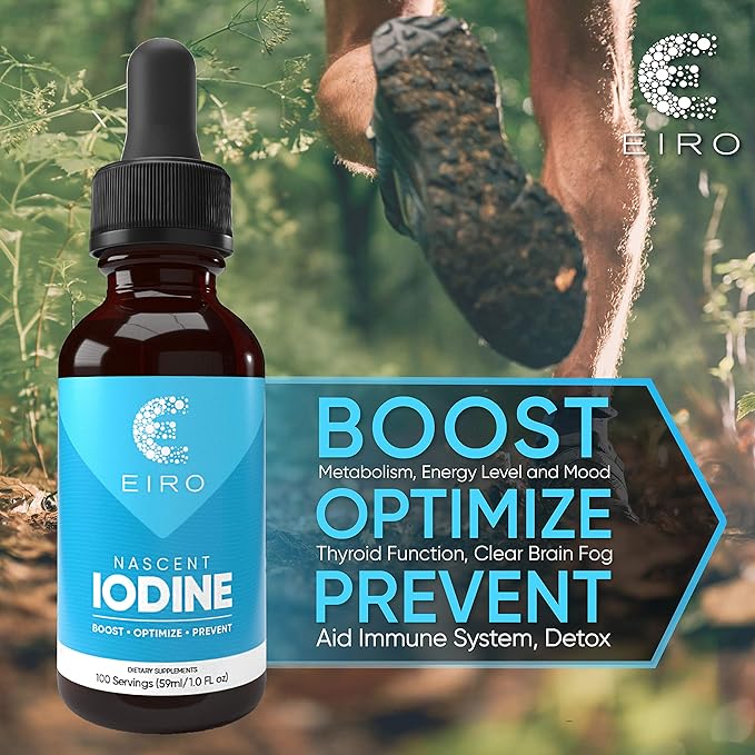 EIRO Nascent Iodine Drops | Superior Absorption | Thyroid Support