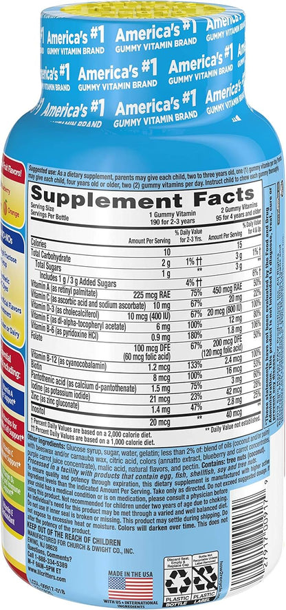 L’il Critters Calcium + D3 Daily Gummy Supplement for Kids, for Bone Support, Orange, Strawberry & Paw Patrol Gummy Vites Daily Gummy Multivitamin for Kids, Vitamin C, D3 for Immune Support Cherry