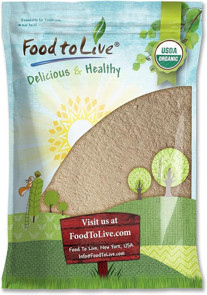 Food to Live Organic Ashwagandha Root Powder, 6 Pounds - Non-GMO, Finely Ground Indian Ginseng, Pure, Raw, Vegan. Easy to Mix. Adaptogenic Herb.