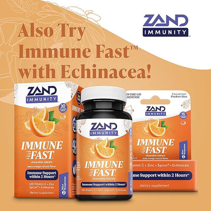 ZAND Immune Fast Elderberry Chews | Boosts Immune Response & Cell Activity w/EpiCor* & Vitamin C, 30 Tablets, 10 Serv.