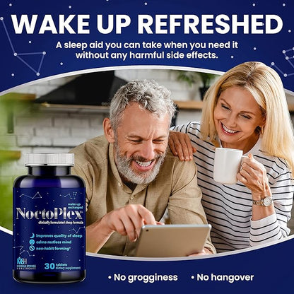 Sleep Aid 30 Tabs - 100% Drug Free & Non-Habit-Forming Sleep Pills – Clinically Formulated Sleep Supplement w/Valerian Root for Sleep - Melatonin, Lemon Balm & Valerian Root Sleep Aid