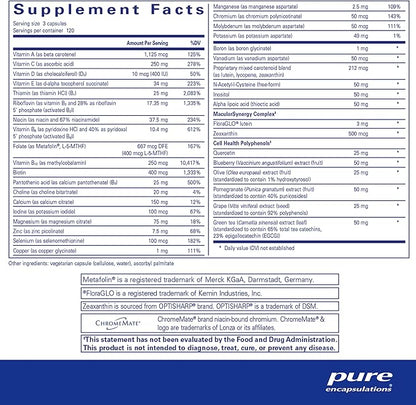 Pure Encapsulations Polyphenol Nutrients | Hypoallergenic Nutrient Dense Multivitamin/Mineral Formula | 360 Capsules