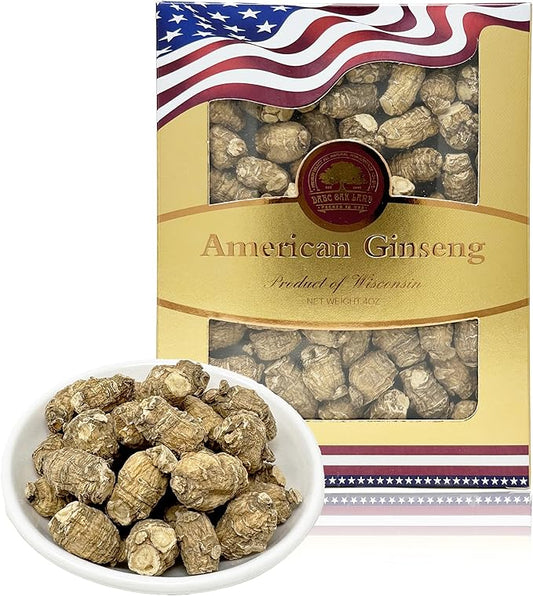 DOL Hand Selected Cultivated Wisconsin American Ginseng Pearl Ginseng 花旗参/西洋参 精选珍珠参 - in Box. (Small 4oz/Box)