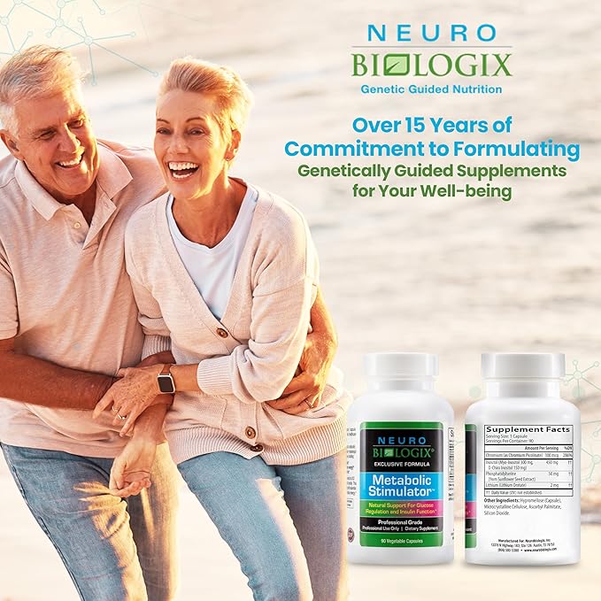Metabolic Stimulator Metabolism Supplement - Dietary Supplement with D-Chiro Inositol, MyoInositol, Chromium, Phosphatidylserine, & Lithium Orotate for Cellular Energy & Support - 90 Capsules