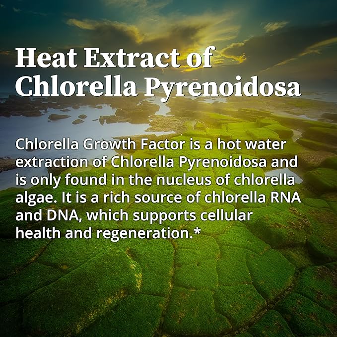 BioPure Chlorella Growth Factor Liquid – Nutrient-Dense, Nutraceutical Superfood Packed with Proteins, Vitamins, Minerals & Amino Acids That Supports Metabolism, Detox & Immunity – 2.2 fl oz