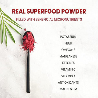 Wild Bilberry Extract Organic Blueberry Powder USDA Organic Raspberry Powder Bundle Blueberries Raspberries Powdered Whole Berry for Baking Bilberry Supplement for Eyes