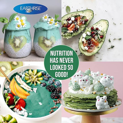 Earthrise Spirulina Gold Plus 500mg Tablet 180 counts, Natural Premium Spirulina from California- Vegan, Gluten Free, Keto Friendly, Non -GMO Super Food high in vitamins & minerals.