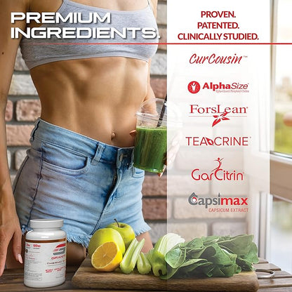 Thermo Burn by Granite, New Advanced Formula for Thermogenic, Metabolic, Mood & Appetite Support with Alpha GPC, Theobromine, & 5-HTP (90 Capsules)