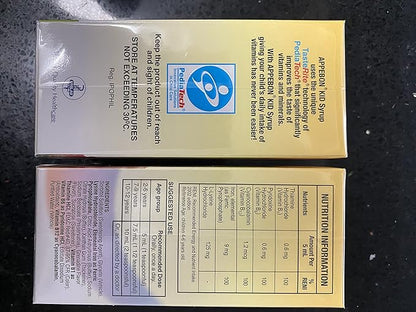 Pack of 2 Appebon Kid Syrup Food Supplement with Iron 120ml