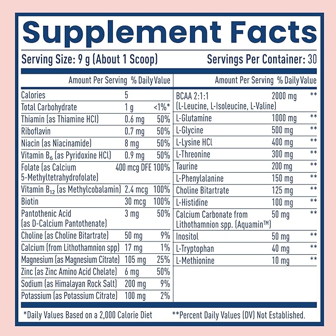 NativePath Native Hydrate, Zero Sugar, Electrolytes Powder with BCAAs, Mixed Berry Hydration, Keto & Paleo Friendly, 30 Servings