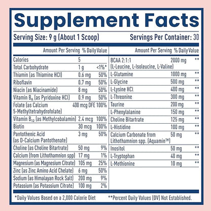 NativePath Native Hydrate, Zero Sugar, Electrolytes Powder with BCAAs, Mixed Berry Hydration, Keto & Paleo Friendly, 30 Servings