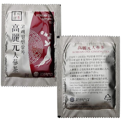 LENITH 100% Original Korean One Panax Ginseng Tea 20T Roots Extract Granules 60g (3g X 20T)