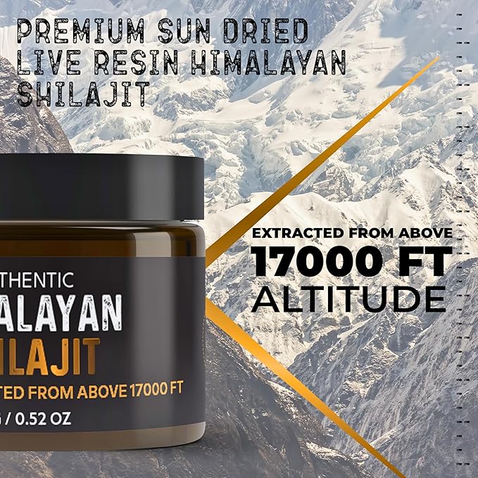 NutroTonic® Authentic Himalayan SHILAJIT® | 60 Days Sun Dried Organic Most Potent Premium Resin | Lab Tested for Safety | Natural Source of Fulvic Acid +86% & Humic Acid +10%