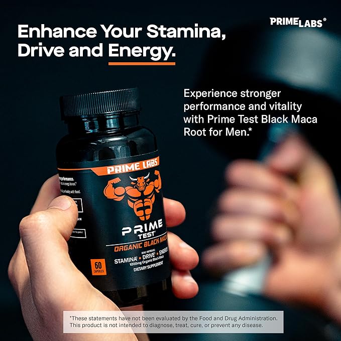 Prime Labs Tribulus Terrestris (120 ct) + Organic Black Maca (60 ct)