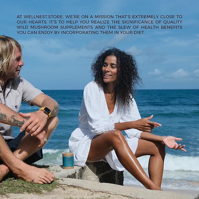 Lions Mane Mushroom Organic Supplement (Hericium Extract) 60 Veggie Caps - Immune Support Supplement; Improve Cognitive Function + Promote Vitality, Protect Nerve Cells