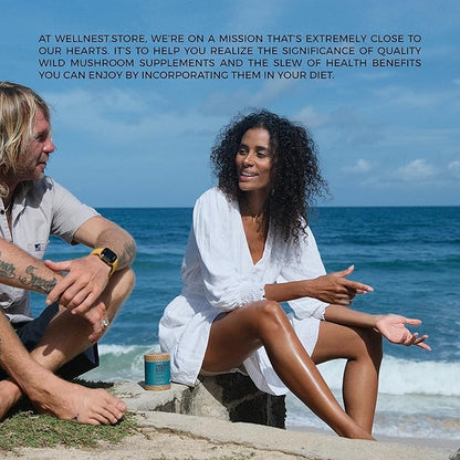 Lions Mane Mushroom Organic Supplement (Hericium Extract) 200 Veggie Caps - Immune Support Supplement; Improve Cognitive Function + Promote Vitality, Protect Nerve Cells