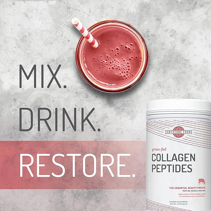 Grass-Fed Collagen Peptides Powder 28 oz Foods - Hydrolyzed, Non-GMO - Unflavored - for Women and Men - Natural Protein Supplement - Paleo and Keto Friendly