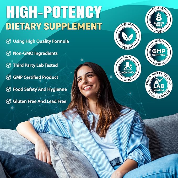 Organic Cadane Nicotinamide Riboside Supplement | with Rhodiola Rosea, Ashwagandha, Green Tea & More | Cellular Health & Vitality Support | Vegan, Non-GMO – 60 Capsules