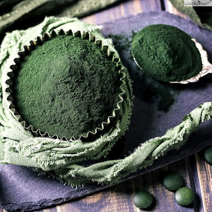Chlorella Spirulina Powder Organic | Super Greens Powder and Smoothie Mix | Rich in Chlorophyll for Immune Support and Energy | Raw Vegan Protein | Spirulina Chlorella Powder | 50 Servings
