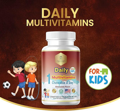 Kids 1 Chewable A Day Halal Multivitamins for Age 4-12, 60 Servings