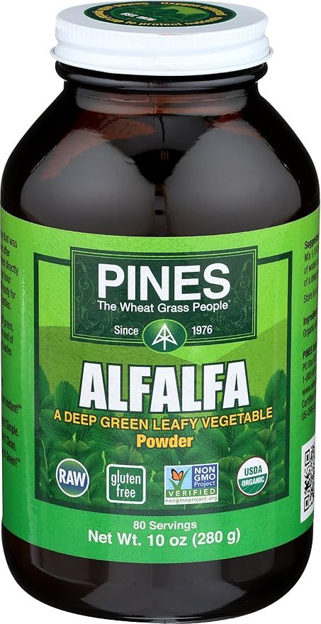 Pines Organic Alfalfa Powder, 10 Ounce