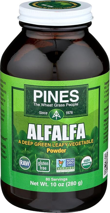 Pines Organic Alfalfa Powder, 10 Ounce