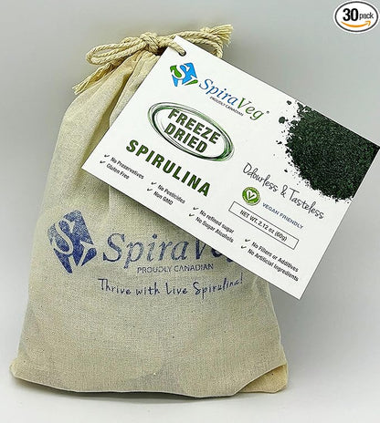 Freeze Dried Spirulina Powder, Grown in Canada