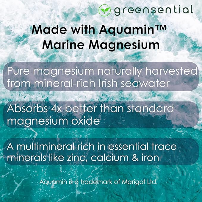 Magnesium Complex with Aquamin™ | 2-Month Supply | 500mg of Magnesium Glycinate, Citrate, Malate, Oxide & More to Support Stress Relief, Sleep, Muscles & Heart* | High Absorption |120 ct