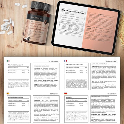 pureclinica Triple Strength Phosphatydyl Serine and Phosphatidyl Choline x 60 Tablets