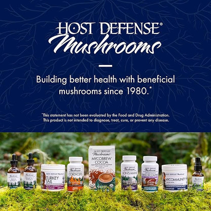 Host Defense Stamets 7-7 Species Blend - Mushroom Supplement for Immune Support - Includes Royal Sun Blazei, Cordyceps, Reishi, Maitake, Lion's Mane, Chaga & Mesima - 30 Capsules (15 Servings)*