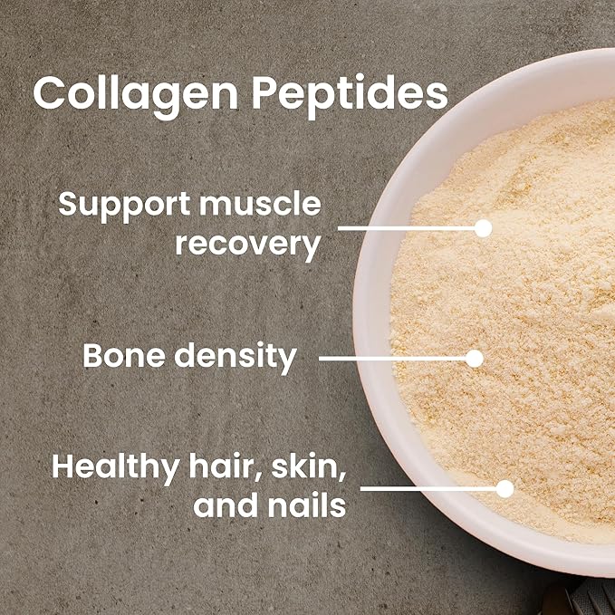 Hydrolyzed Beef Collagen Peptides Powder with Cordyceps & Yucca Root - Supports Muscle Recovery, Gut & Joint Health - Mango Flavor Protein Powder, 10oz